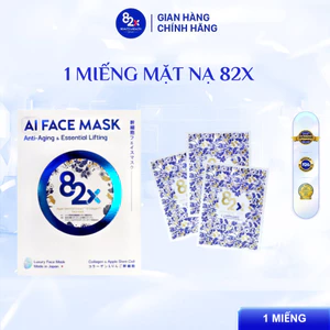 82X AI FACE MASK mặt nạ cấp ẩm, dưỡng sáng và phục hồi da chuyên sâu cao cấp Nhật Bản 1 miếng/ 2 miếng/ 3 miếng