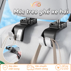 Móc Treo Gập 180° Cho Ô Tô – Hợp Kim + ABS, Gắn Sau Ghế Chắc Chắn, Tiết Kiệm Diện Tích