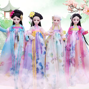 Bốn Mùa Cổ Tích Trung Quốc Cổ Trang Phục Búp Bê Bộ Chung Búp Bê Cô Gái Quà Tặng Sinh Nhật Trang Phục Đồ Chơi Công Chúa 0406