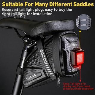 Túi yên xe đạp MTB mới, chống nước và sọc phản quang, tiện lợi cho đường trường và đựng dụng cụ