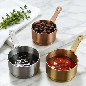 Chảo sốt inox 100ml Yoo Premium có tay cầm tiện dụng Nồi inox dùng trong nhà bếp