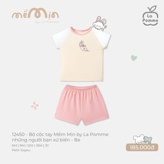 La pomme T4 BSt Bộ cộc mềm mịn cho bé