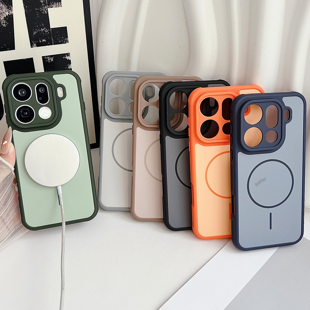 Ốp Điện Thoại Silicon Tản Nhiệt Cho OPPO Find PRO X9 X10 PRO Max X10E X9S X8 Ultra Realme GT8 PRO Sạc Không Dây Từ Tính Tương Thích Vỏ Mềm Chống Sốc