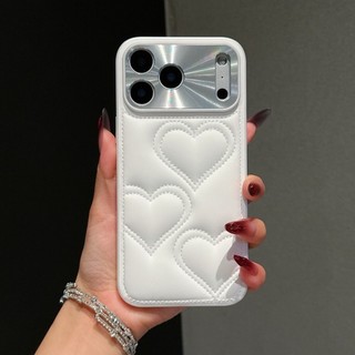 Sang Trọng Lỗ Mịn Da Tình Yêu Chanel Ốp lưng iPhone 17 Pro Max 16 15 14 Pro Max Chống Sốc Bảo Vệ Camera Ốp Lưng Cứng Chống Rơi
