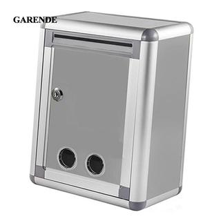 Garende Chống Rỉ Khóa Hộp Thư Kim Loại Treo Tường Dung Tích Lớn Hộp Bưu Chính Cho Căn Hộ Cộng Đồng Ngoài Trời Chữ Báo