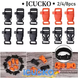 ICUCKO Còi Khóa Ngoài Trời Chất Lượng Cao với 550 Paracord - Bộ 2, 4 hoặc 8 Chiếc