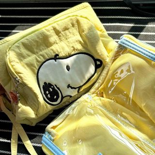 Túi đựng mỹ phẩm Snoopy Túi lưu trữ dung lượng lớn di động Giảm giá hiệu quả cao Sản phẩm chăm sóc da du lịch Túi đựng mỹ phẩm rửa