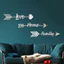 JM1088 Xuyên Biên Giới 3D Ba Chiều Rỗng Chỉ Báo Mũi Tên Acrylic Gương Dán Trang Trí Nhà Cửa Gương Tự Dính Miếng Dán