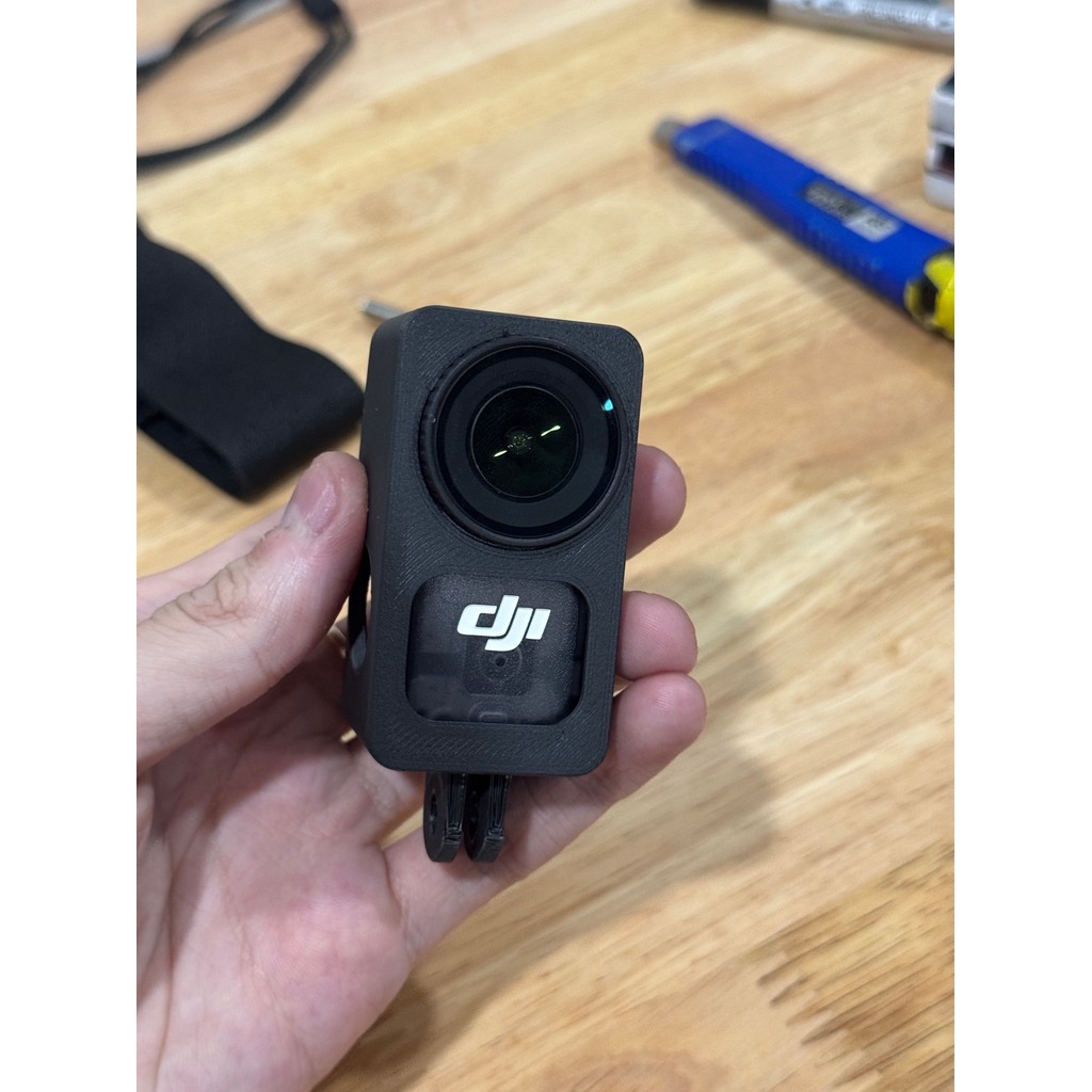 Ngàm Quay Dọc Cho DJI Osmo Nano - Khung Cage Bảo Vệ Tích Hợp Chân GoPro