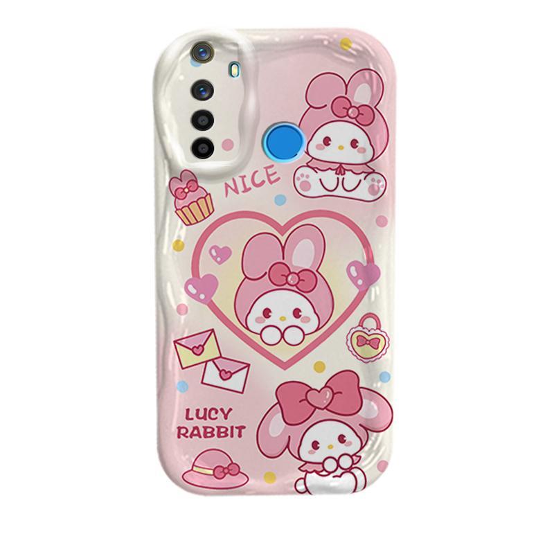 Vỏ silicon hoạt hình cho Realme 5 5i 5S 6i 3D TPU mềm Sanrio Kuromi Cặp đôi My Melody Vỏ điện thoại chống sốc
