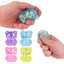 Đồ chơi bóp gấu lấp lánh Mini tbrinnd - Bóng giải nén mềm Fidget giảm căng thẳng trong suốt cho trẻ em Người lớn Đồ chơi mực chống lo âu dễ thương để thư giãn và tập trung