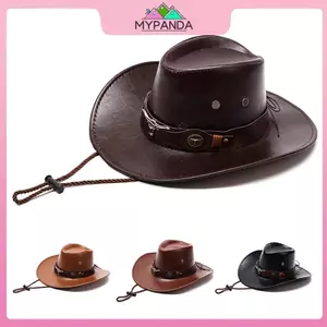 Mũ Sombrero giả da vintage, phù hợp cho cả nam và nữ với phong cách jazz và phương tây