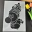 Starman Series Vẽ Tường Vẽ Tay Rỗng Bản Mẫu Sáng Tạo DIY Tranh Thần Graffiti Xịt Sơn Bản Mẫu 4.13