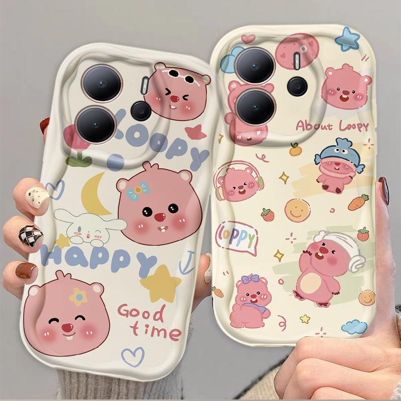 Thích hợp cho Redmi Note 14 4G 5G Wave Soft TPU Phim hoạt hình dễ thương Loopy Vỏ điện thoại chống sốc
