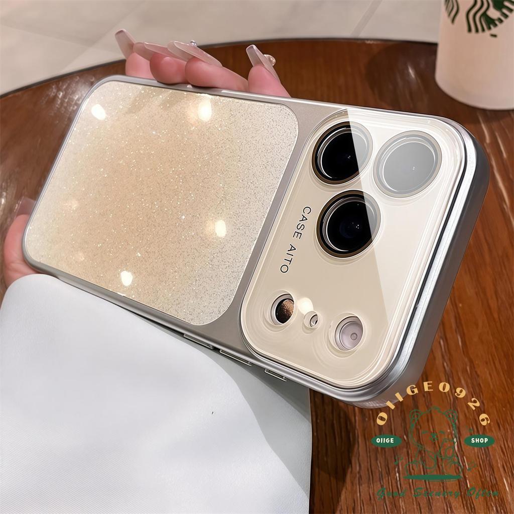 【 Ốp lưng iPhone17 】 Bột lấp lánh chống rơi dạng lỏng Vỏ điện thoại iphone17 Pro Max 16 15 14 cho vỏ iPhone Vỏ mềm silicon TPU chống sốc