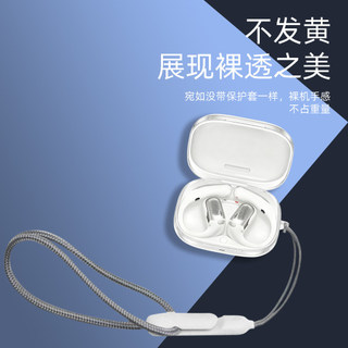 Cho Shokz Openfit Pro Tai Nghe Transpent Case Tai Nghe Chống Sốc Vỏ Bảo Vệ Tai Nghe TPU Vỏ Mềm Có Vòng Chống Mất