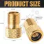 Bộ chuyển đổi EDIWANY Presta sang Schrader, Bộ chuyển đổi van xe đạp nhẹ bằng đồng, Bộ chuyển đổi F / V sang A / V màu vàng