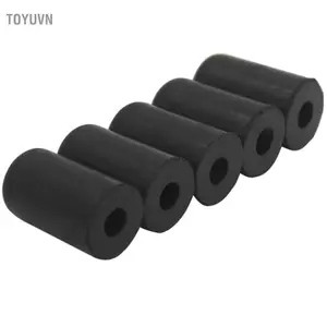 Toyuvn ACAGALA 5 Chiếc Di Động Đen Cello Cao Su Endpin Đầu Bảo Vệ Nhạc Cụ Phụ Kiện