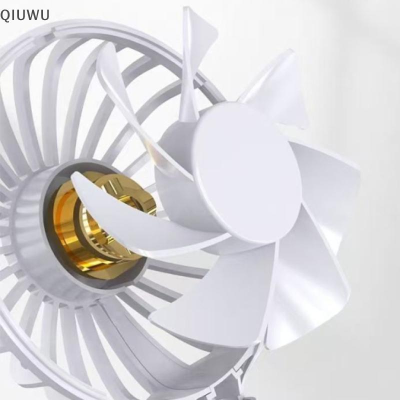 QIUWU 1 Cái Quạt Cắm Mini Không Dây Làm Mát Im Lặng Quạt Cầm Tay Sạc USB Dài Mùa Hè.