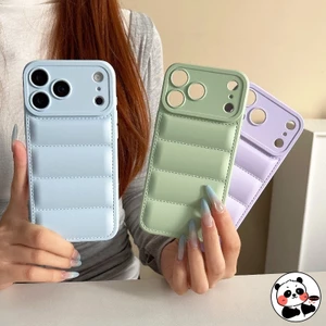 CandyColor Down Jacket Vỏ Điện Thoại Cho iPhone 13 12 11 Pro Max 13ProMax 12ProMax Vỏ Sang Trọng Dễ Thương Đơn Giản Ins Phong Cách Mùa Xuân Vỏ Mềm Tươi