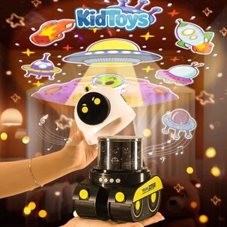 Robot đèn chiếu sao 3in1 Bluetooth – đèn ngủ trang trí phát nhạc cho bé