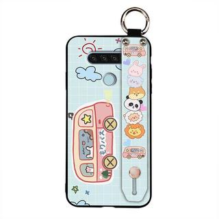 Dây Buộc Giá Đỡ Điện Thoại Ốp lưng LG Q51 Dây Đeo Tay Dễ Thương Chống Bụi Bẩn Dây Đeo Cổ Tay Ốp Lưng Silicon Thiết Kế Thời Trang Chống Bụi Chống Sốc Chống Thấm Nước Chân Đế Bảo Vệ Bền Đẹp