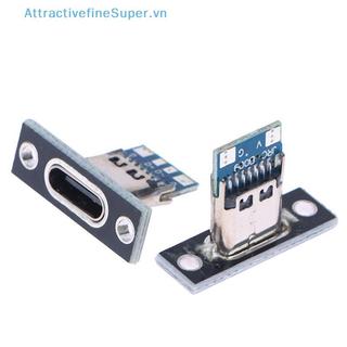 ASVN 10 Chiếc USB 3.1 Type-C Nữ Kết Nối Ja Với Vít Cố Định Tấm Cổng Sạc HOT