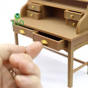 1 / 12 Nhà búp bê Mô phỏng bàn viết Mô hình búp bê Bàn làm việc tại nhà Phòng học Trang trí nội thất Búp bê Phụ kiện trang trí cảnh nhà [mới]
