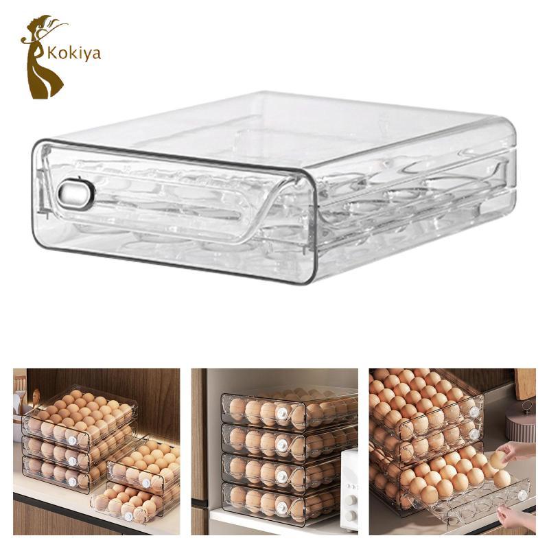 Tủ Lạnh Trứng Tổ Chức Khay Đựng Trứng Kéo Trong Suốt Dung Tích Lớn