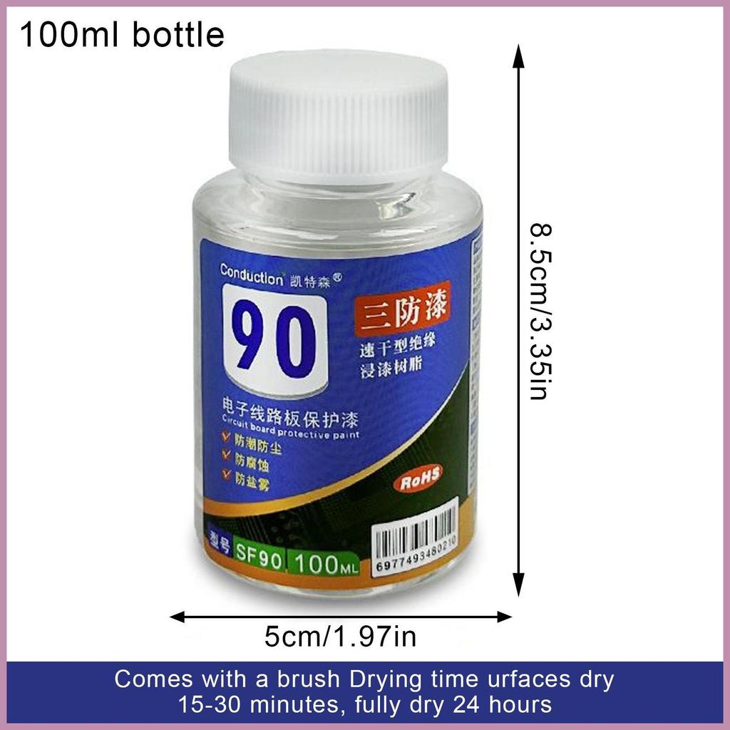 50 / 100 / 200 / 250ml Sơn bảo vệ chống nước trong suốt cho bảng mạch, PCB, LED, Sửa chữa điện tử ô tô mueadsyvn