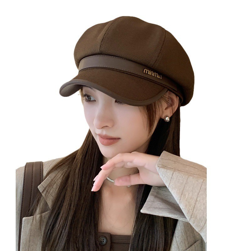 Mũ nón beret nồi bánh tiêu nữ Hàn Quốc phong cách newboy ulzzang đẹp mùa đông