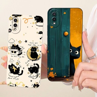 Dành Cho Samsung Galaxy A02 Ốp Lưng SM-A022F SM-A022M Vỏ Silicon Mềm Hình Thỏ Mèo Hoạt Hình Dễ Thương Cho Samsung M02 SM-M022G Ốp Lưng