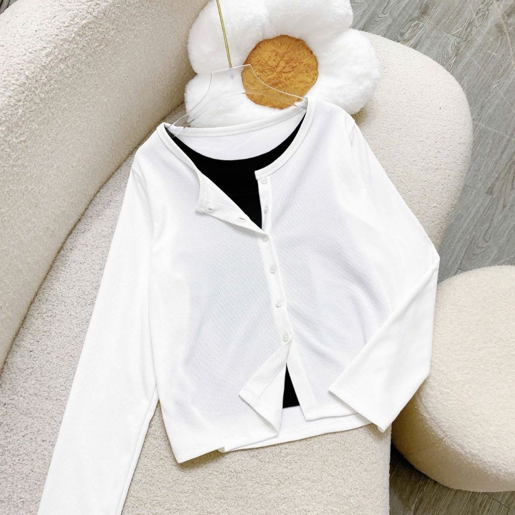 Set Bigsize Nữ 2 Món Áo Thun Mỏng Tay Dài Khoác Ngoài + Áo Ba Lỗ Thời Trang A310-G245