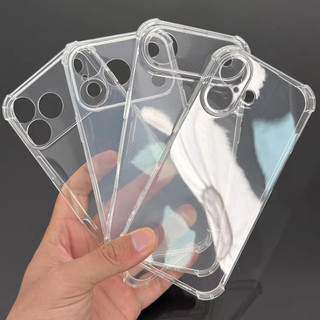 Ốp Điện Thoại Mềm Silicon Túi Khí Chống Sốc Cho iPhone 17 16 Pro Max 17 Air 16 Plus 16E Ốp Lưng Mỏng Trong Suốt