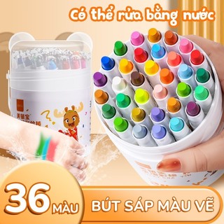 Màu sáp dầu bền màu - Bộ 48 màu sinh động dành cho học sinh, lý tưởng cho vẽ mỹ thuật và dự án DIY sáng tạo, an toàn