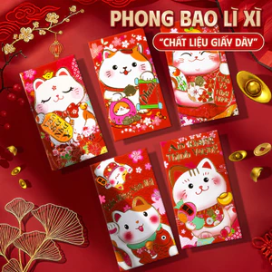 Bao lì xì dễ thương ngộ nghĩnh - Combo 36 bao mẫu mã đa dạng phù hợp cho dịp Tết Bính Ngọ 2026 đầy may mắn