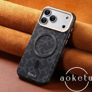 Họa tiết Kevlar hút từ tính thích hợp cho vỏ điện thoại iPhone 17 Promax, khung kim loại 16ProMax, chữ hoa văn sợi carbon 15pro siêu mỏng i14 / 13 bao gồm tất cả vỏ chống rơi
