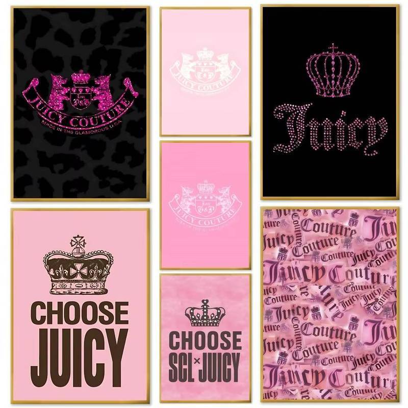 J-Juicy C-Couture Poster Nhà Phòng Khách Phòng Ngủ Thanh Cafe Nghệ Thuật Trang Trí
