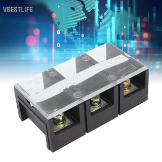 VBESTLIFE Huleo 600V 100A Khối đầu cuối dây rào chắn 2 chiếc TC cố định sắt đen cho thiết bị (2 vị trí (1002))