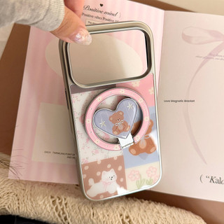 [Sheren] Ốp điện thoại hình gấu hoạt hình phù hợp với i17 16 15 14 13 12 11 pro max Vỏ bảo vệ chống sốc