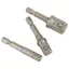 SAIA 3 Cái / bộ Ổ Cắm Bit Adapter, Đầu Vuông Chrome Vanadi Thép Tác Động Khoan Ổ Cắm Adapter, Bền 1 / 4 "3 / 8" 1 / 2 "Hex Shank 50mm Thanh Ổ Cắm Adapter Phụ Kiện Dụng Cụ Điện