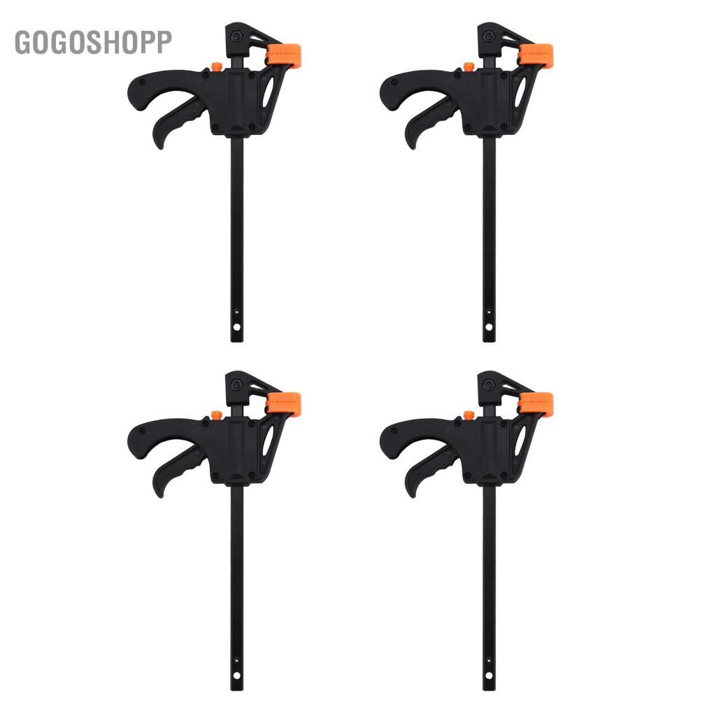 Gogoshopp 4 thanh kẹp 4 inch F Kẹp nhanh Ratchet được làm bằng chất liệu hợp kim nhôm và nhựa Chắc chắn, bền khi sử dụng