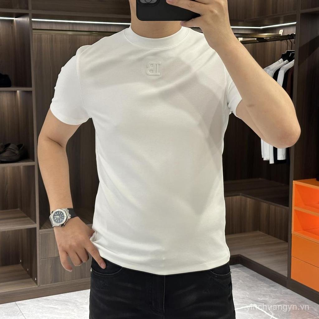 Áo thun nam form ôm, co giãn tốt, phù hợp mùa xuân hè