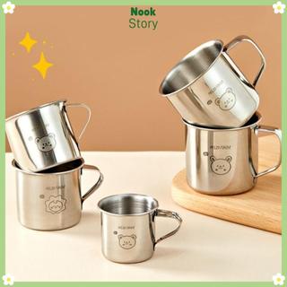 [Giao hàng từ Việt Nam] Cốc sữa trà NOOKSTORY, có tay cầm Cốc nước trẻ em bằng thép không gỉ 304, Cốc sữa trẻ em dã ngoại ngoài trời chống rơi
