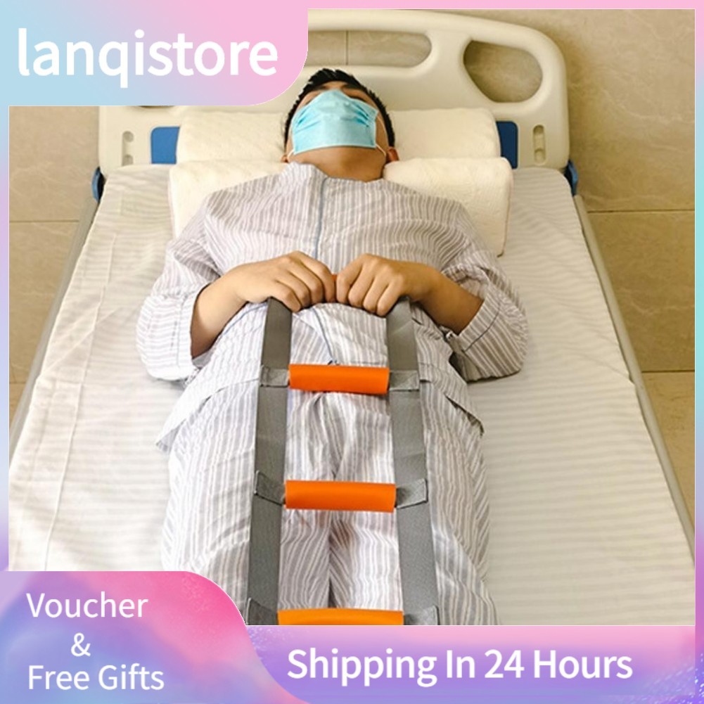 Lanqistore Hỗ trợ thang giường có dây tay cầm Người trợ giúp kéo lên chỗ ngồi US