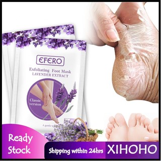 xihoho Mặt nạ chân Một cặp Tẩy tế bào chết bằng hoa oải hương Loại bỏ vết chai da chết cho SPA
