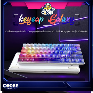[Ship nhanh] Keycap Galaxy Xuyên LED - 108 Phím - Nhựa PC – Profile Cherry - CooBeStore