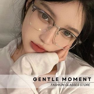 Mắt kính đổi màu GENTLE MOMENT thời trang nam nữ gọng kim loại chống tia UV chống áng sáng xanh phong cách GMX129