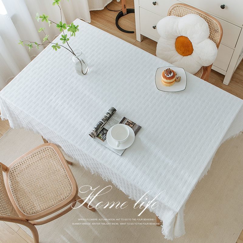 khăn trải bàn vải bông phong cách pháp decor vintage bắc âu khăn lót bàn trang điểm bàn ăn chụp ảnh sinh nhật dã ngoại cao cấp