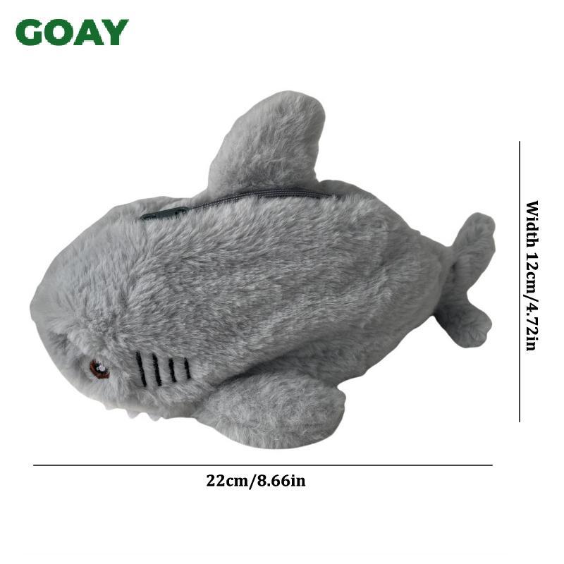 GOAY Dễ Thương Sang Trọng Đại Dương Cá Mập Hộp Đựng Mỹ Phẩm Di Động Dung Tích Lớn Bút Túi Văn Phòng Phẩm Hộp Bảo Quản Đồ Dùng Văn Phòng Học Tập VN